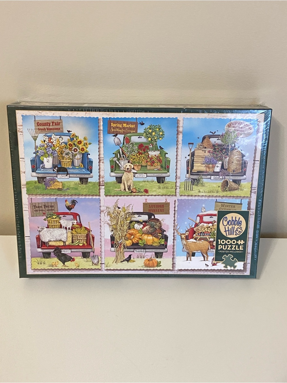 Cobble Hill 1000 Piece Jigsaw Puzzle Farmer’s Market Trucks